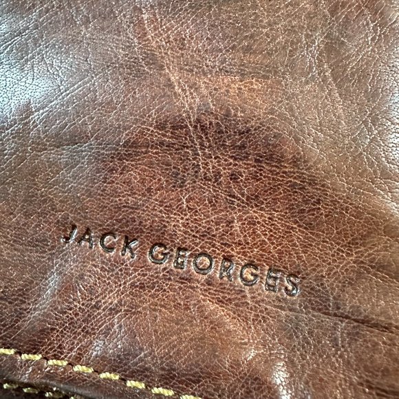 Jack Georges Leather Crossbody Bag - Picture 3 of 5